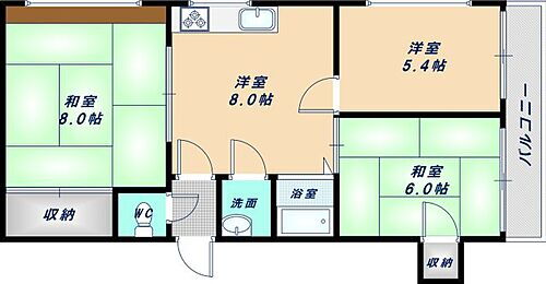 大阪府大阪市住吉区殿辻1丁目 沢ノ町駅 3DK マンション 賃貸物件詳細