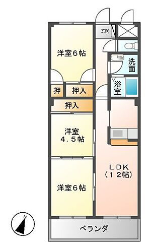 ハイツ百年 2階 3LDK 賃貸物件詳細