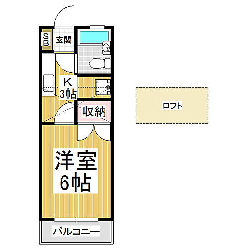 境青山ハイツ 1階 1K 賃貸物件詳細