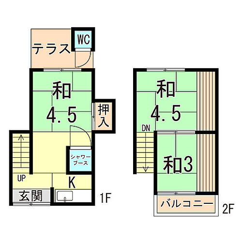 兵庫県尼崎市東大物町２丁目 テラスハウス