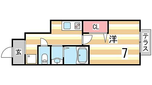 兵庫県神戸市西区枝吉5丁目 明石駅 1K アパート 賃貸物件詳細