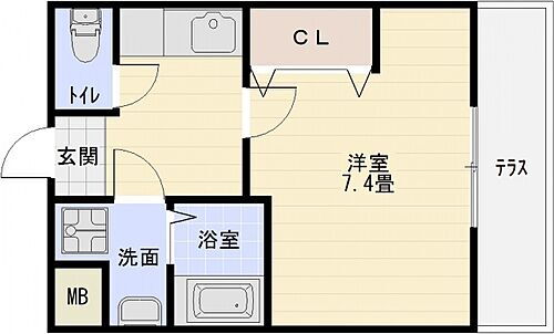 大阪府八尾市弓削町2丁目 志紀駅 1K アパート 賃貸物件詳細