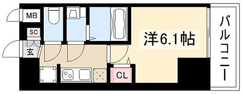 愛知県名古屋市中村区中島町3丁目26 太閤通駅 1K マンション 賃貸物件詳細
