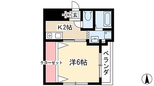 愛知県名古屋市中村区大秋町4丁目48-2 中村日赤駅 1K マンション 賃貸物件詳細