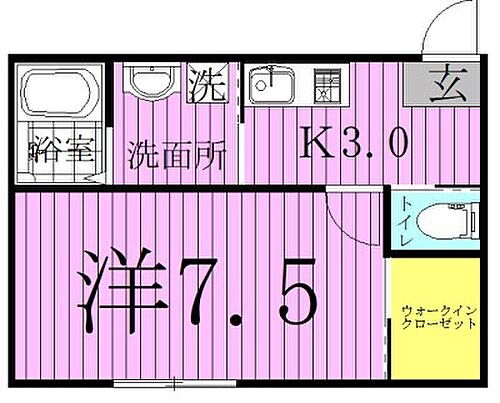 ＧＡＲＮＩＥＲ〜ガルニエ〜 1階 1K 賃貸物件詳細