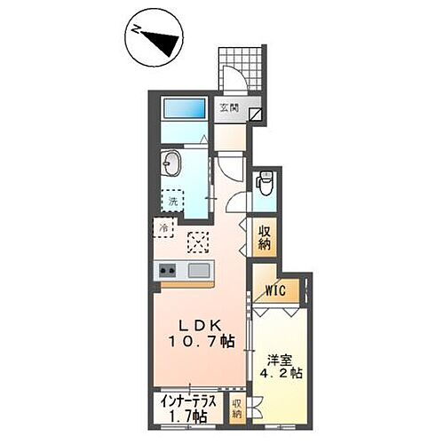 栃木県小山市城西2丁目 小山駅 1LDK アパート 賃貸物件詳細