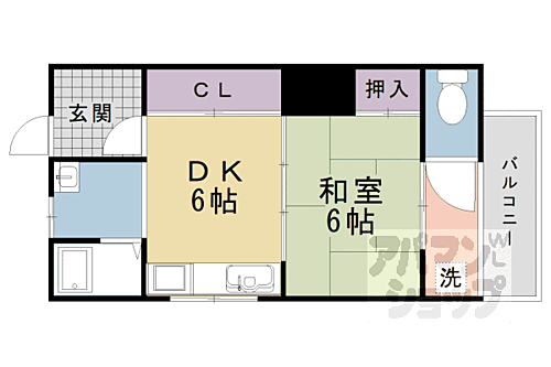 京都府京都市右京区太秦開日町 太秦駅 1DK アパート 賃貸物件詳細