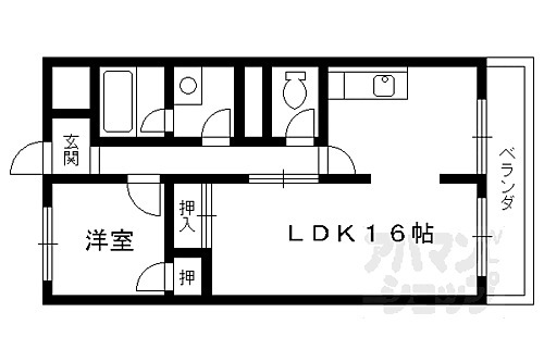 京都府向日市上植野町樋爪 西向日駅 1LDK マンション 賃貸物件詳細