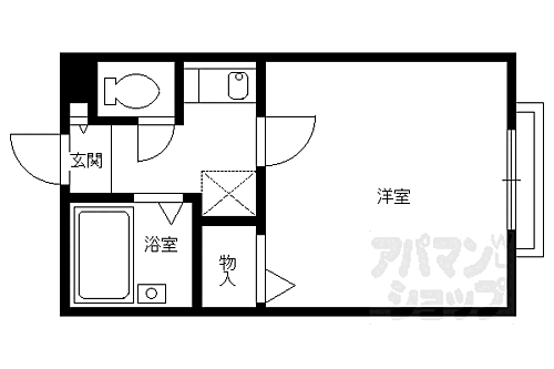 京都府長岡京市神足2丁目 長岡京駅 1K アパート 賃貸物件詳細