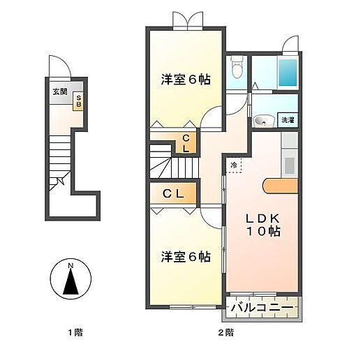 三重県津市藤方 南が丘駅 2LDK アパート 賃貸物件詳細