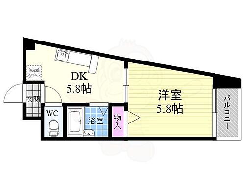 京都府京都市右京区西京極西川町 西京極駅 1DK マンション 賃貸物件詳細