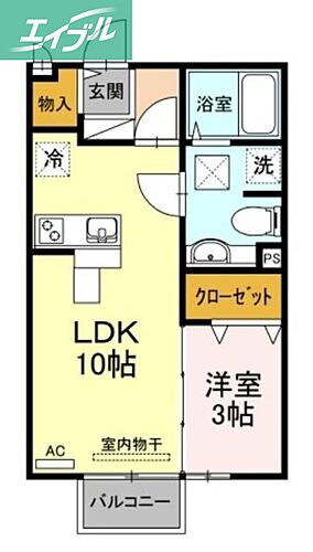 モナリエＩＩ 1階 1LDK 賃貸物件詳細