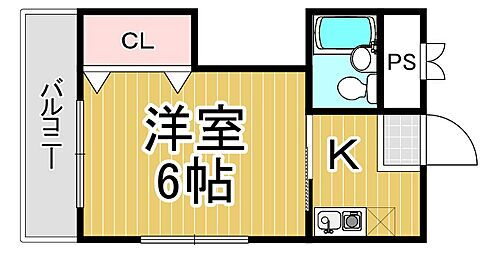 兵庫県伊丹市御願塚8丁目 稲野駅 1K アパート 賃貸物件詳細