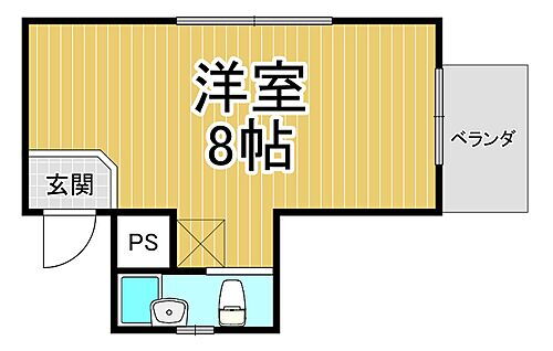 丸橋ハイム 1階 1K 賃貸物件詳細