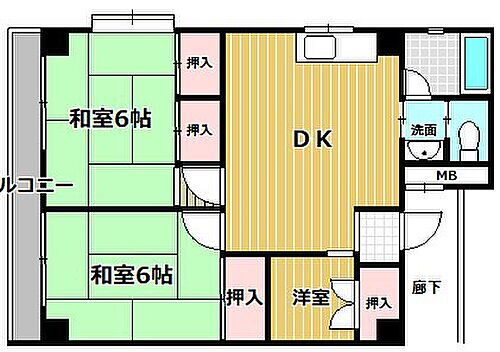 兵庫県西宮市若草町2丁目7-25 甲子園駅 2SDK アパート 賃貸物件詳細