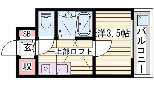 兵庫県姫路市田寺1丁目 播磨高岡駅 1K マンション 賃貸物件詳細