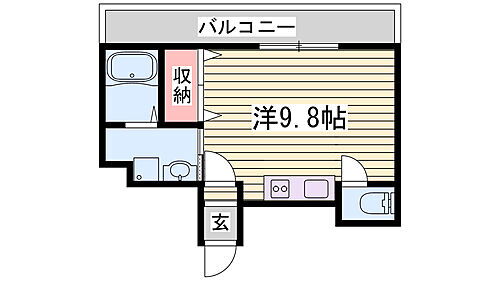 兵庫県姫路市東延末2丁目 手柄駅 ワンルーム アパート 賃貸物件詳細