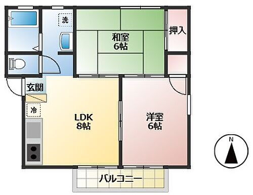 広島県福山市三吉町4丁目2-40 福山駅 2DK アパート 賃貸物件詳細