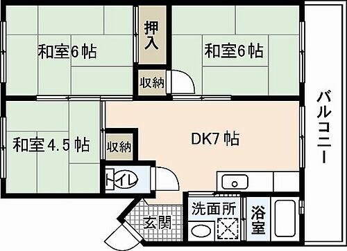 広島県廿日市市佐方4丁目 廿日市駅 3DK マンション 賃貸物件詳細