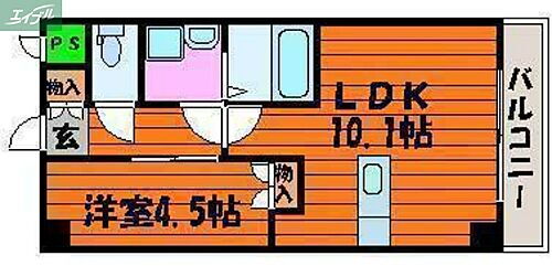 岡山県岡山市北区東古松4丁目 大元駅 1LDK マンション 賃貸物件詳細