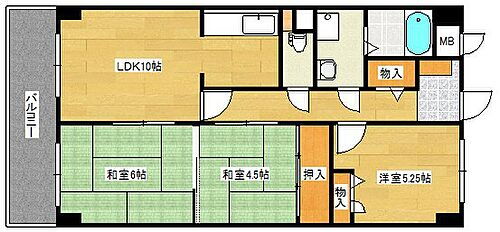 中本ビル 5階 3LDK 賃貸物件詳細