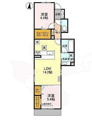 Ｆａｍｉｌｙ　ｃｏｕｒｔ 1階 2LDK 賃貸物件詳細