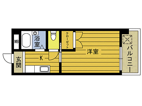 大分県大分市大道町1丁目 大分駅 1K マンション 賃貸物件詳細
