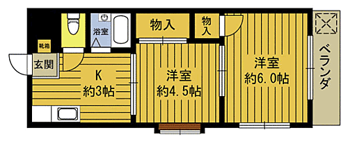 大分県大分市大字迫 大在駅 2K マンション 賃貸物件詳細