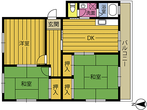 大分県大分市日吉町 高城駅 3DK マンション 賃貸物件詳細