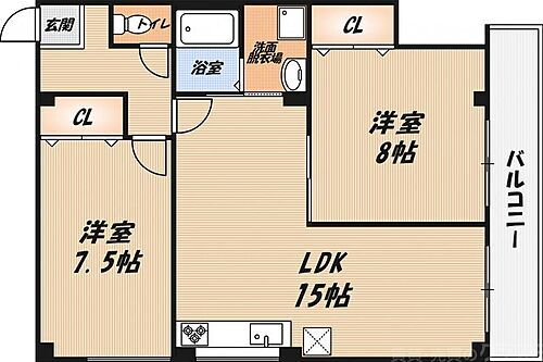 大阪府高槻市須賀町 高槻市駅 2LDK マンション 賃貸物件詳細