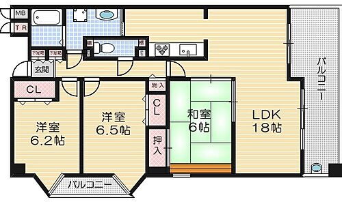 大阪府茨木市東奈良3丁目9-18 南茨木駅 3LDK マンション 賃貸物件詳細