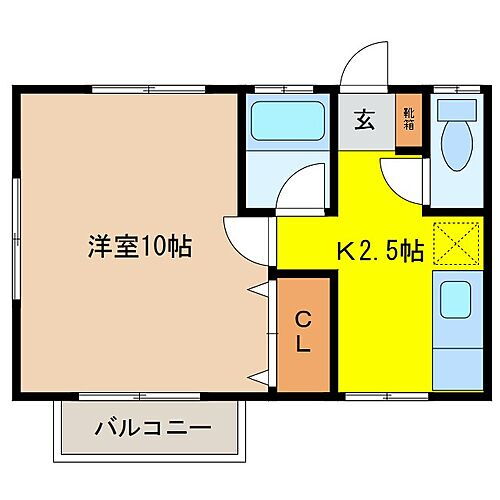 プチメゾン中澤 2階 1K 賃貸物件詳細