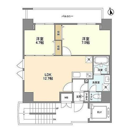 東京都台東区元浅草2丁目7-10 稲荷町駅 2LDK マンション 賃貸物件詳細