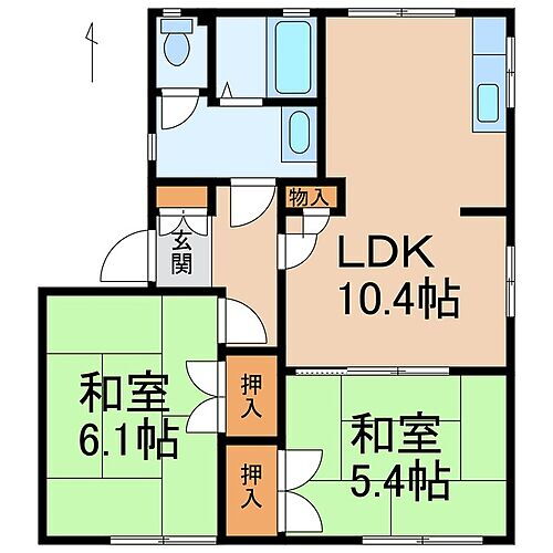 セファミ荊本 1階 2LDK 賃貸物件詳細