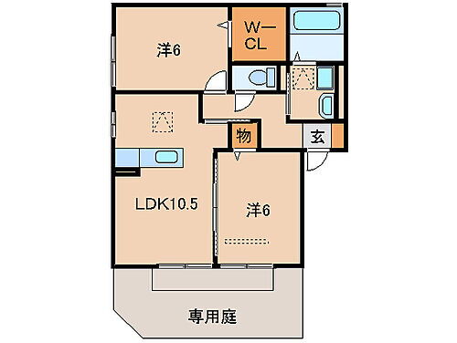 和歌山県和歌山市内原 黒江駅 2LDK アパート 賃貸物件詳細