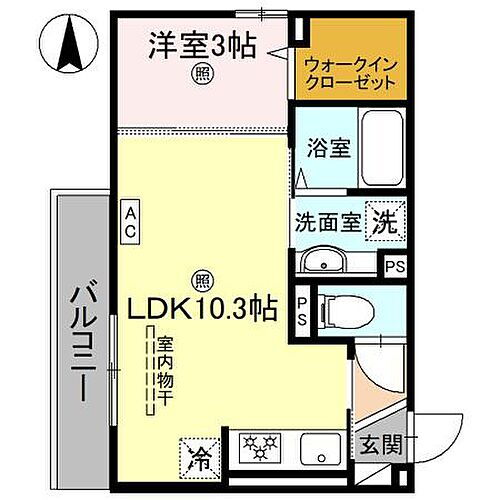 和歌山県和歌山市納定 和歌山駅 1LDK アパート 賃貸物件詳細