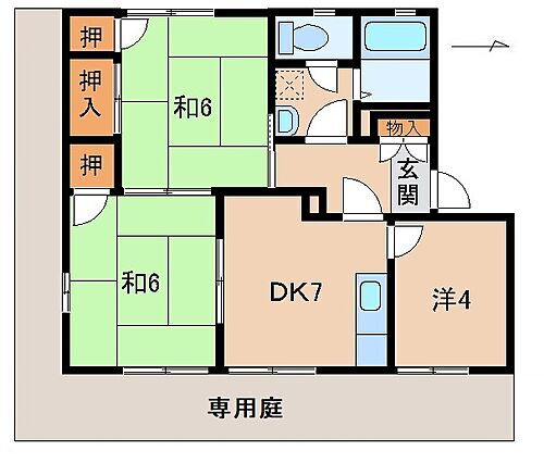 和歌山県和歌山市木ノ本 八幡前駅 3DK アパート 賃貸物件詳細