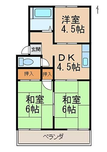 ビレッジオカムラ 2階 3DK 賃貸物件詳細