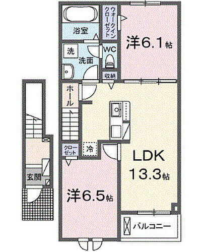 和歌山県岩出市野上野 岩出駅 2LDK アパート 賃貸物件詳細