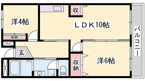 ドミール１０１ 3階 2LDK 賃貸物件詳細