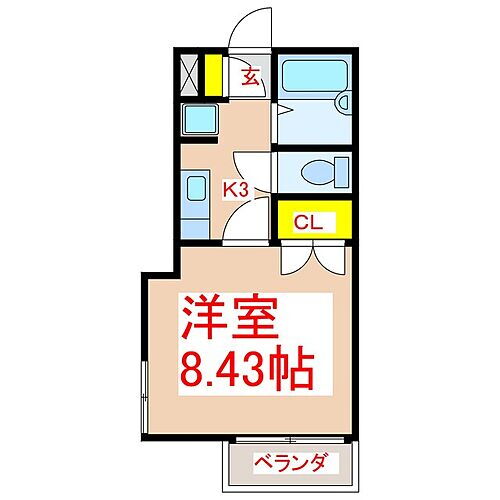 第１２富山ビル 3階 1K 賃貸物件詳細