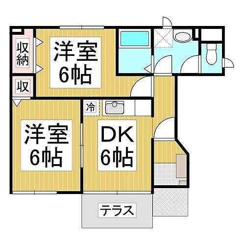 長野県長野市上野1丁目 三才駅 2DK アパート 賃貸物件詳細
