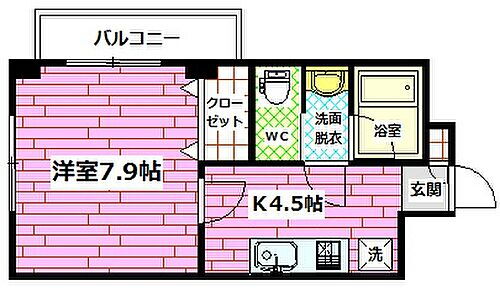 ベルヴィル大町駅前 5階 1K 賃貸物件詳細