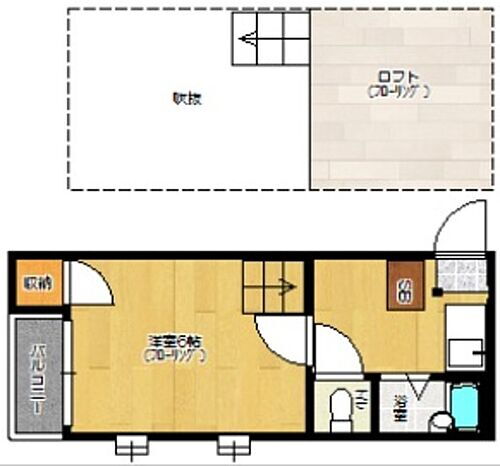 福岡県福岡市東区香住ヶ丘4丁目 香椎花園前駅 1K アパート 賃貸物件詳細