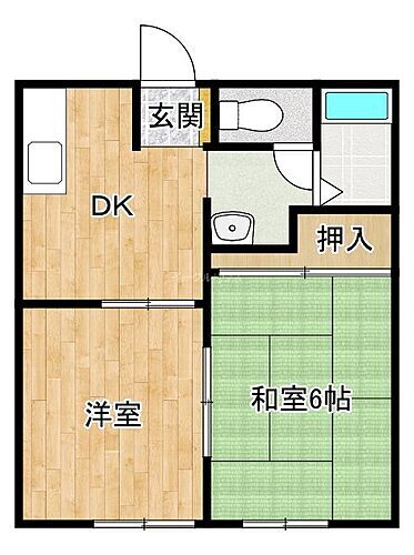 福岡県筑紫野市原田3丁目17-1 原田駅 2DK アパート 賃貸物件詳細