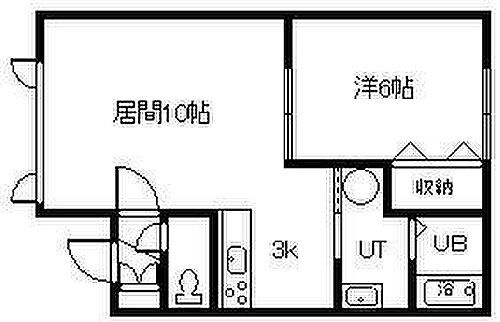 北海道滝川市東町8丁目 滝川駅 1LDK アパート 賃貸物件詳細