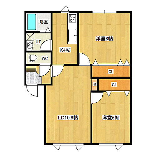 メゾンＮＡＲＵＭＩ 2階 2LDK 賃貸物件詳細