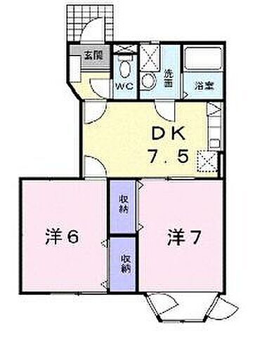 岡山県井原市七日市町 井原駅 2DK アパート 賃貸物件詳細