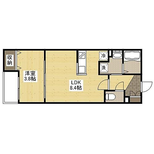 広島県福山市霞町3丁目 福山駅 1LDK アパート 賃貸物件詳細