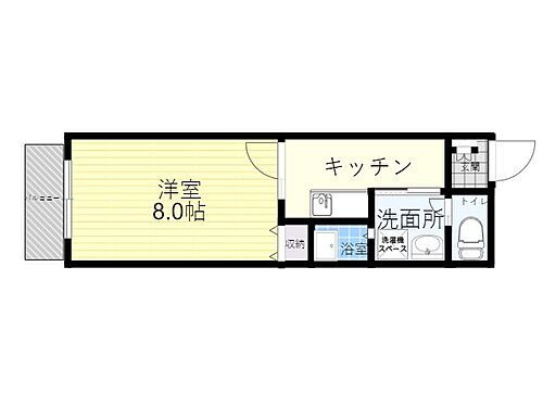 センチュリオン北浜 2階 1K 賃貸物件詳細